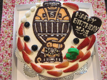 トッキュウジャーのイラストケーキ 和菓子洋菓子の石間舗