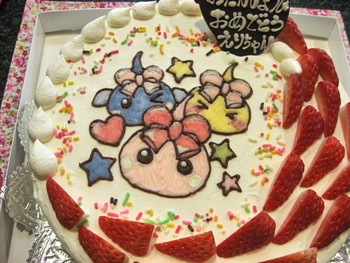 ほっぺちゃんのイラストケーキ 和菓子洋菓子の石間舗