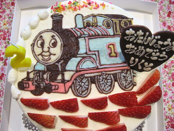 トーマスのイラストケーキ 和菓子洋菓子の石間舗