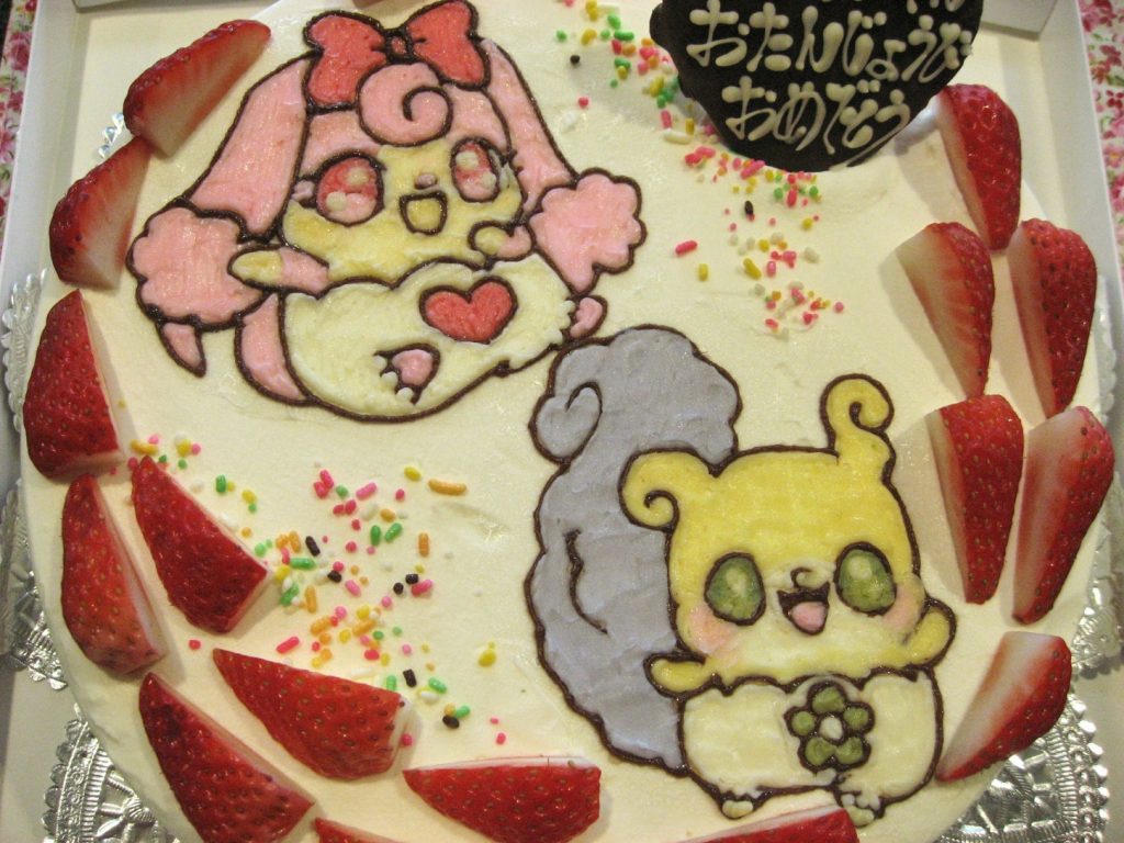 ここたま ニコリ メロリーのイラストケーキ 和菓子洋菓子の石間舗