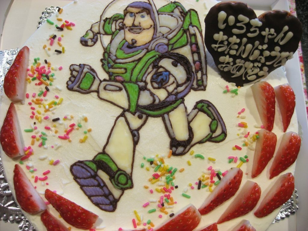 Toy Story バズ ライトイヤーのイラストケーキ 和菓子洋菓子の石間舗
