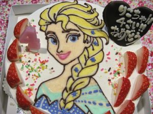 エルサ アリエルのイラストケーキ 和菓子洋菓子の石間舗