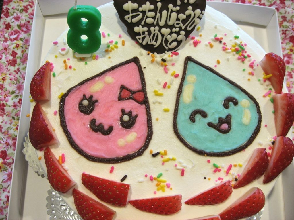 しずくちゃんのイラストケーキ 和菓子洋菓子の石間舗