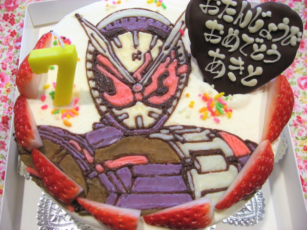 仮面ライダージオウのイラストケーキ 和菓子洋菓子の石間舗