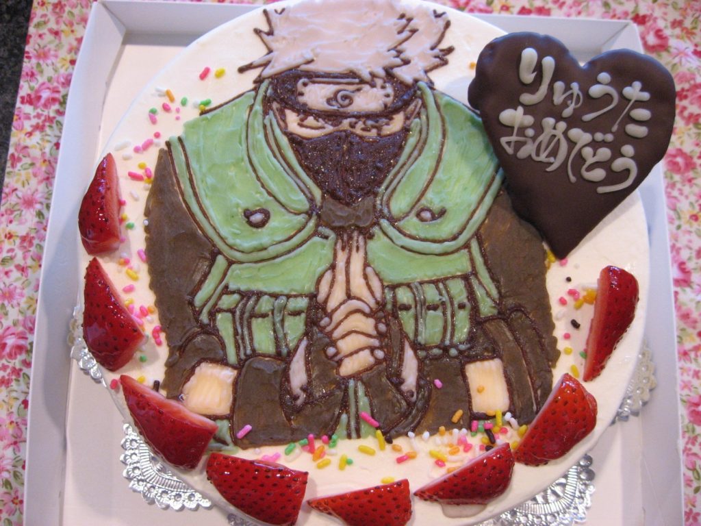 Naruto カカシのイラストケーキ 和菓子洋菓子の石間舗